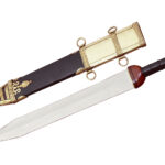 Medieval Handmade Roman Gladius Stainless Steel Blade | Wooden Handle 27 inch Sword